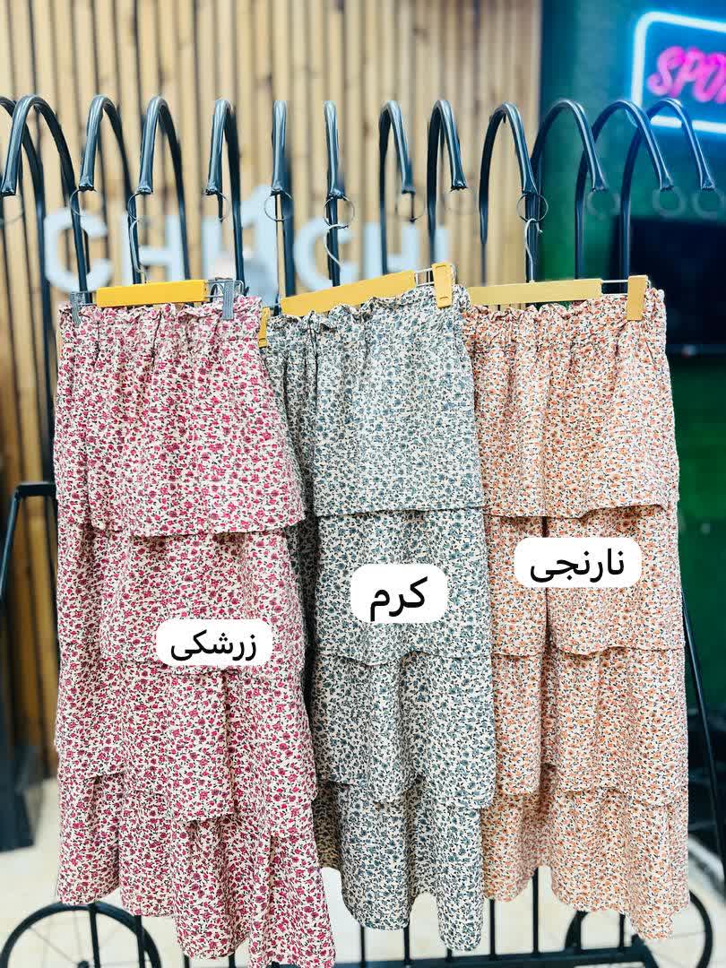 دامن چیندار طبقه ای 2673